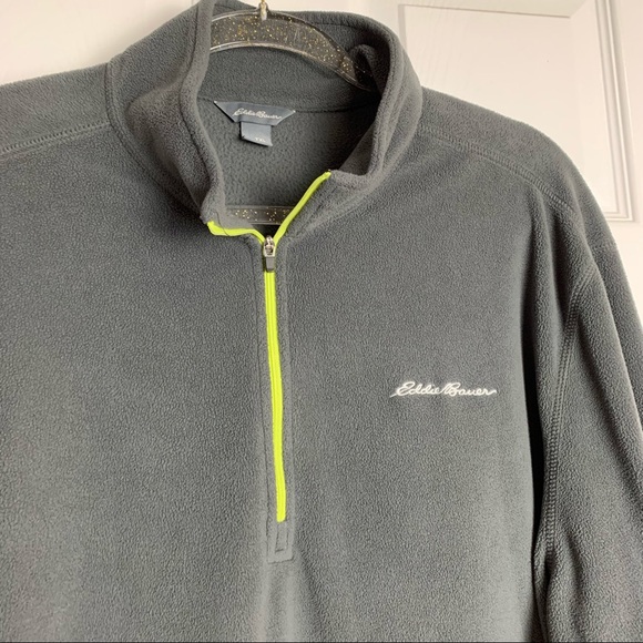 Eddie Bauer Men's Quarter Zip Fleece Pullover TXL - Picture 2 of 5